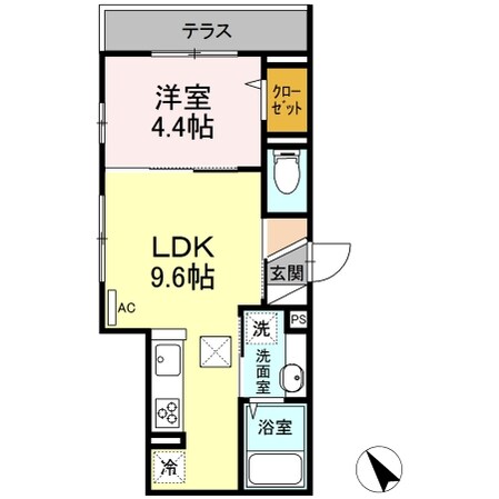 メゾンボヌールの物件間取画像